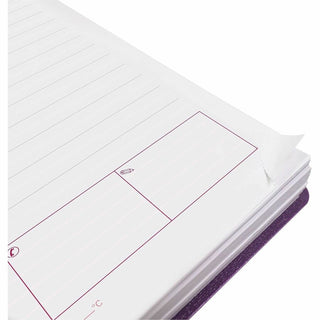 Brownline DuraFlex Daily Appointment Planner - Daily, Monthly - 12 Month - January 2024 - December 2024 - 7:00 AM to 7:30 PM - Half-hourly - 1 Day Single Page Layout 2 Month Double Page Layout - 5" x 8" Sheet Size - Twin Wire - Purple - Poly - Durabl