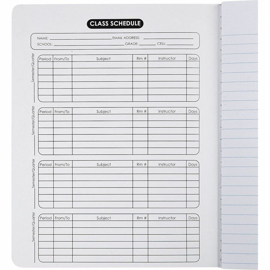 Sparco Composition Notebook - 100 Sheets - Letter - Black Cover - 12 / Pack