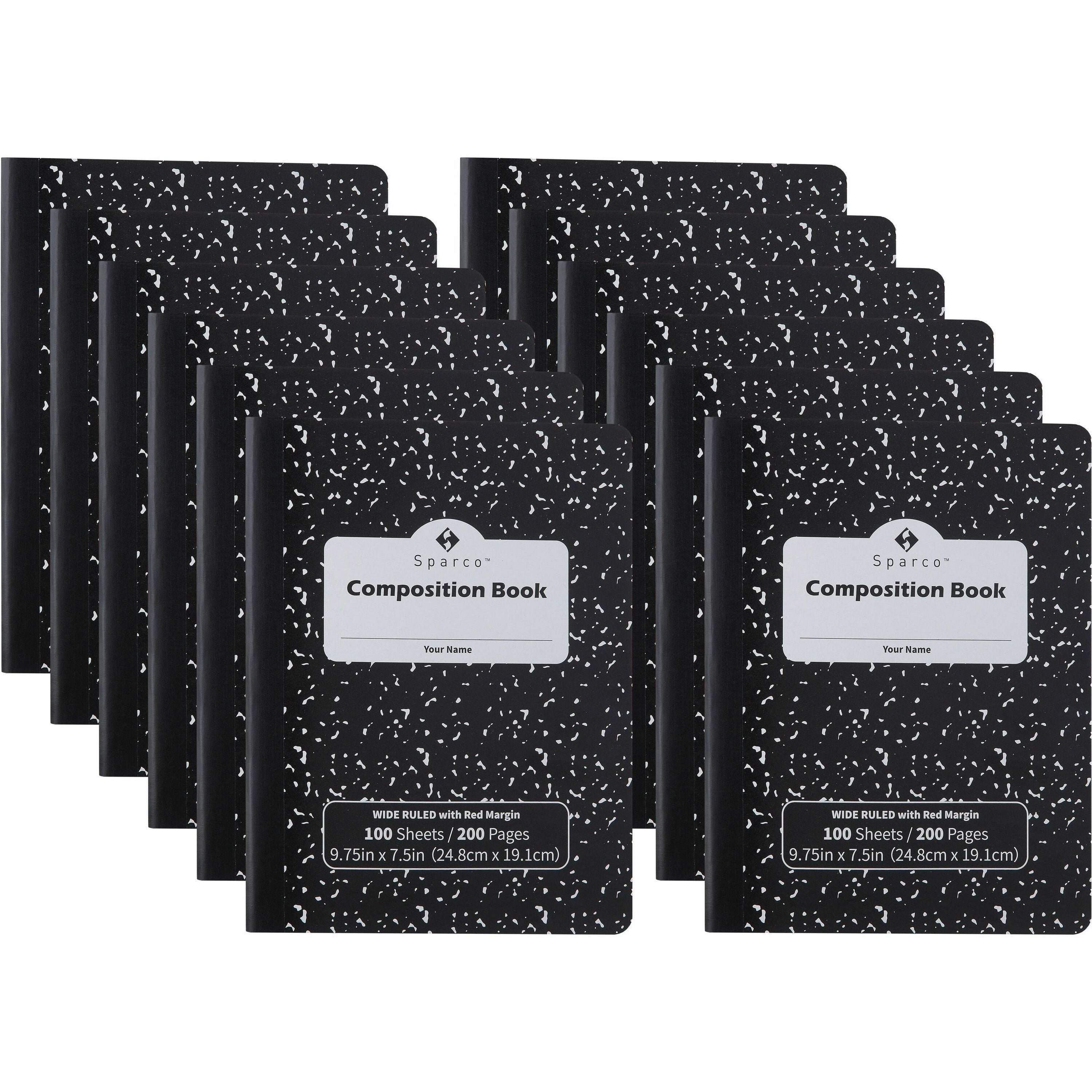 sparco-composition-notebook-100-sheets-letter-black-cover-12-pack_spr00334 - 1