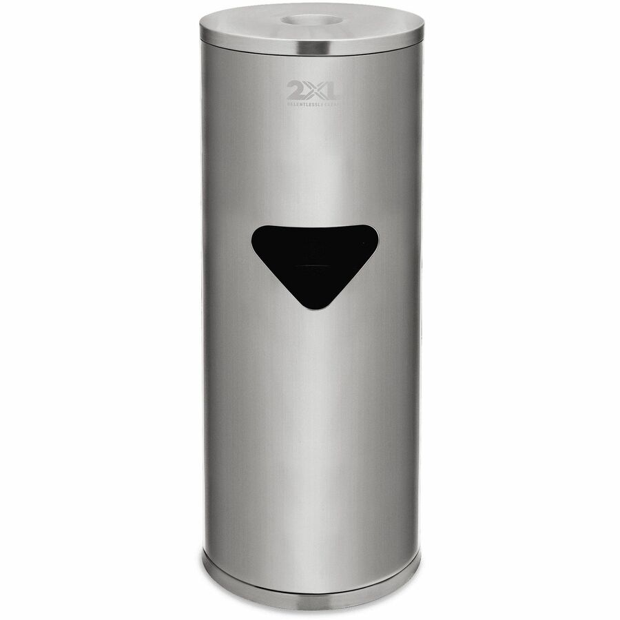 2XL Stainless Steel Stand Wiper Dispenser - Stainless Steel - Stainless Steel - Refillable, Smudge Resistant, Hands-free - 1 Each