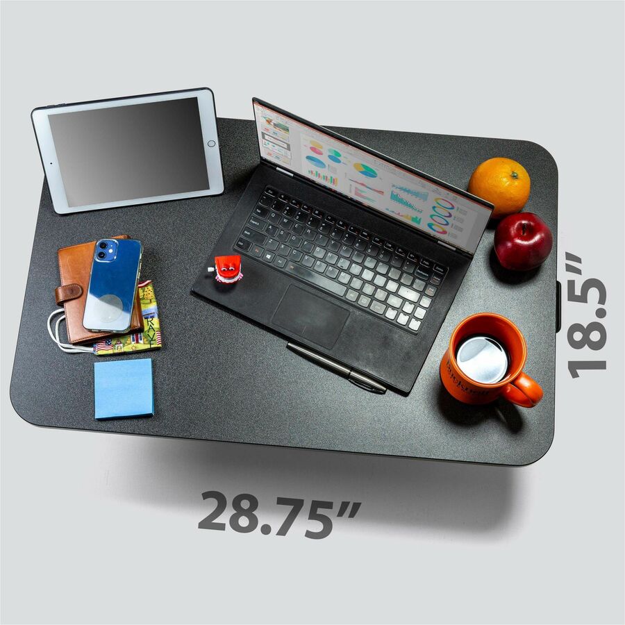 Victor Laptop Desk Riser - 28.7" Width x 18.5" Depth - Desk - Black