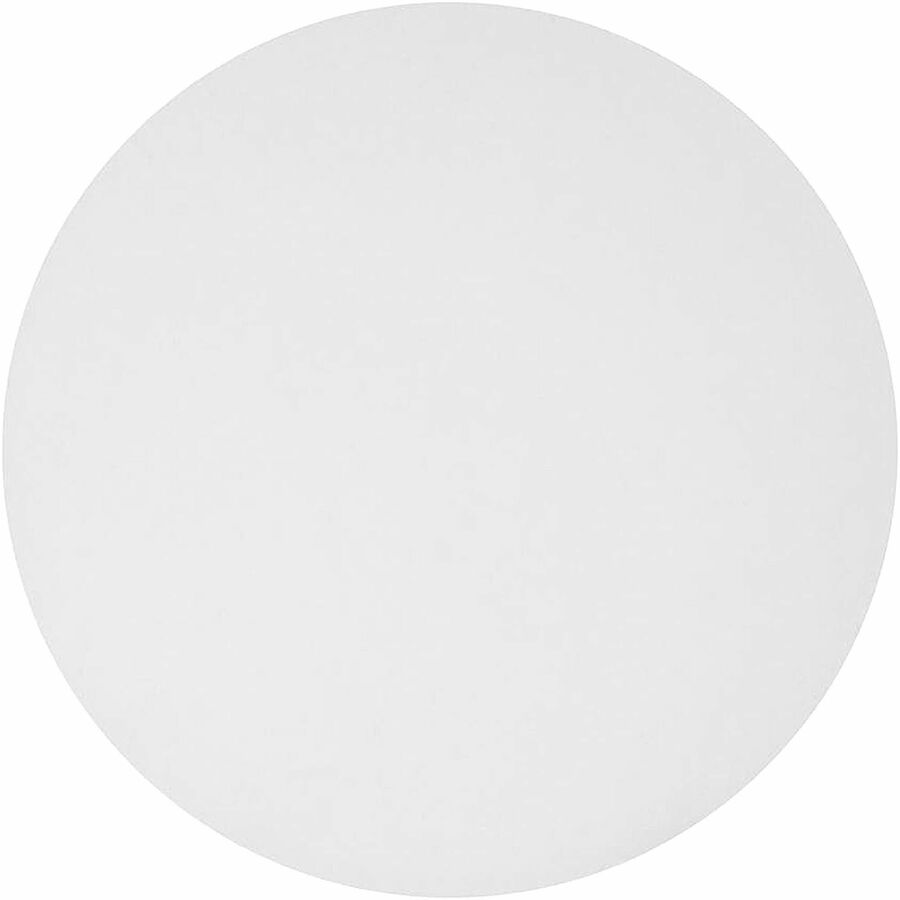 BluTable 9" Round Foil Pan Flat Board Lids - Round - 500 / Carton - White, Silver