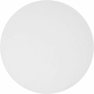 BluTable 9" Round Foil Pan Flat Board Lids - Round - 500 / Carton - White, Silver