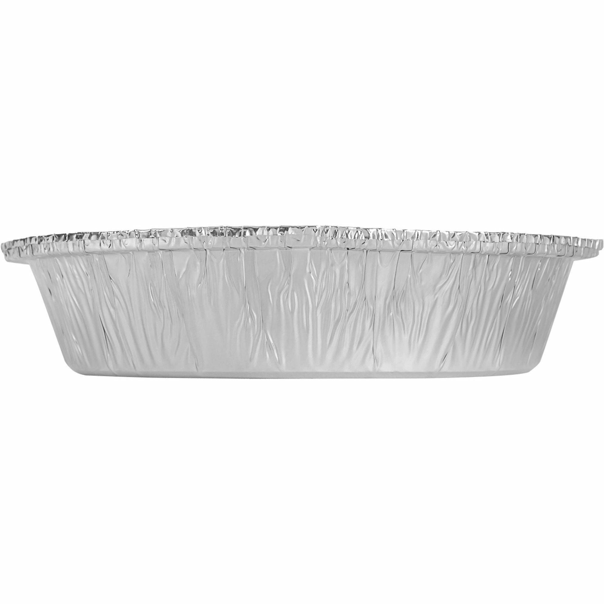 BluTable 7" Round Foil Pans - Food, Food Storage - Silver - Aluminum Body - Round - 500 / Carton - 2