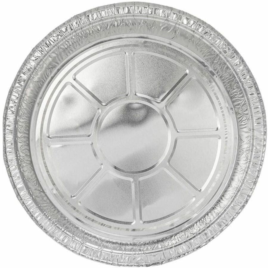 BluTable 9" Round Foil Pans - Food Storage, Food - Silver - Aluminum Body - Round - 500 / Carton