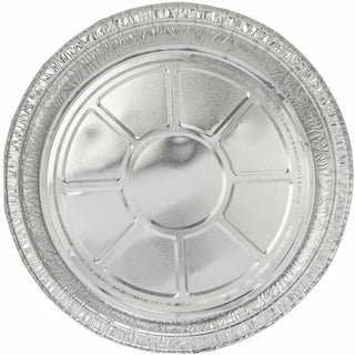 BluTable 9" Round Foil Pans - Food Storage, Food - Silver - Aluminum Body - Round - 500 / Carton