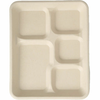 blutable-8x10-5-compartment-lunch-trays-food-natural-molded-fiber-sugarcane-fiber-body-500-carton_rmlmf5c - 2