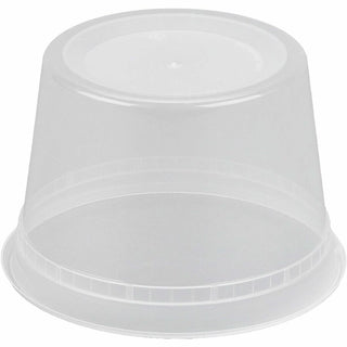 BluTable 16 oz Round Deli Tub Containers - Food, Food Storage - Microwave Safe - Clear - Round - 500 / Carton