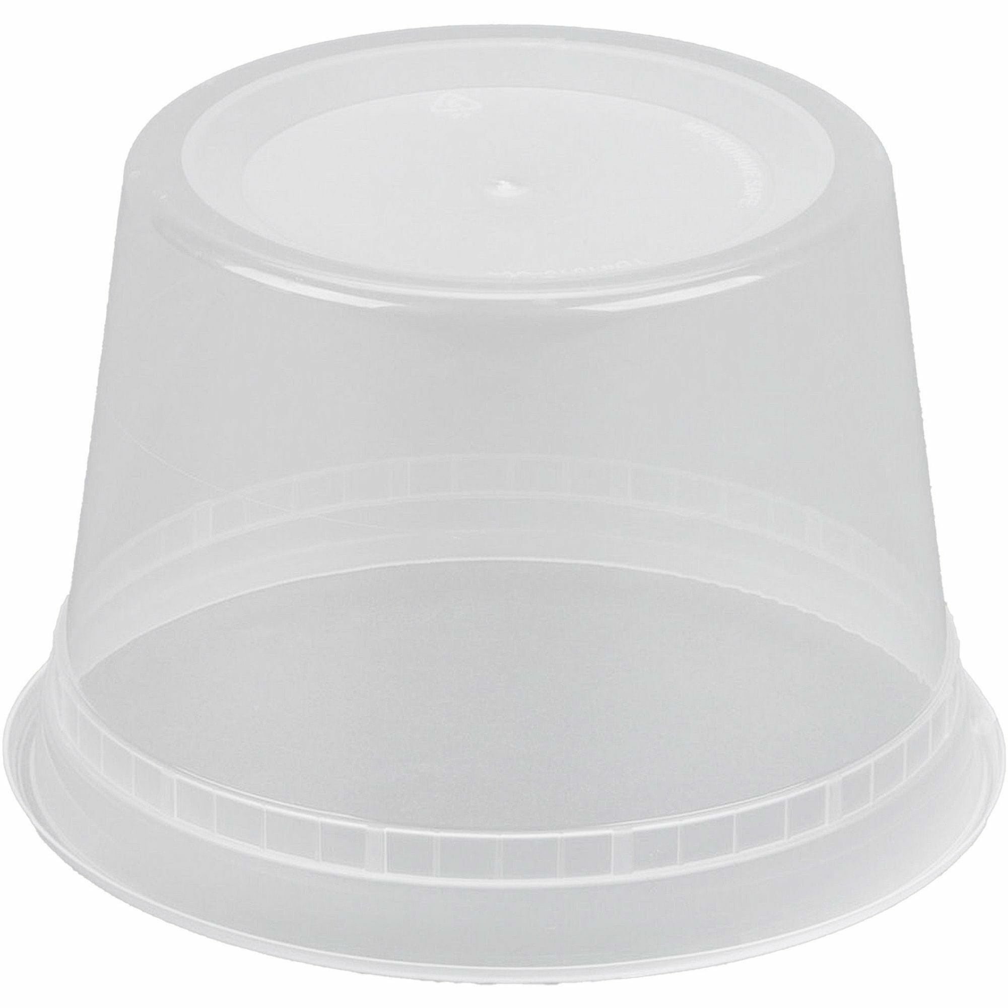 BluTable 16 oz Round Deli Tub Containers - Food, Food Storage - Microwave Safe - Clear - Round - 500 / Carton - 2