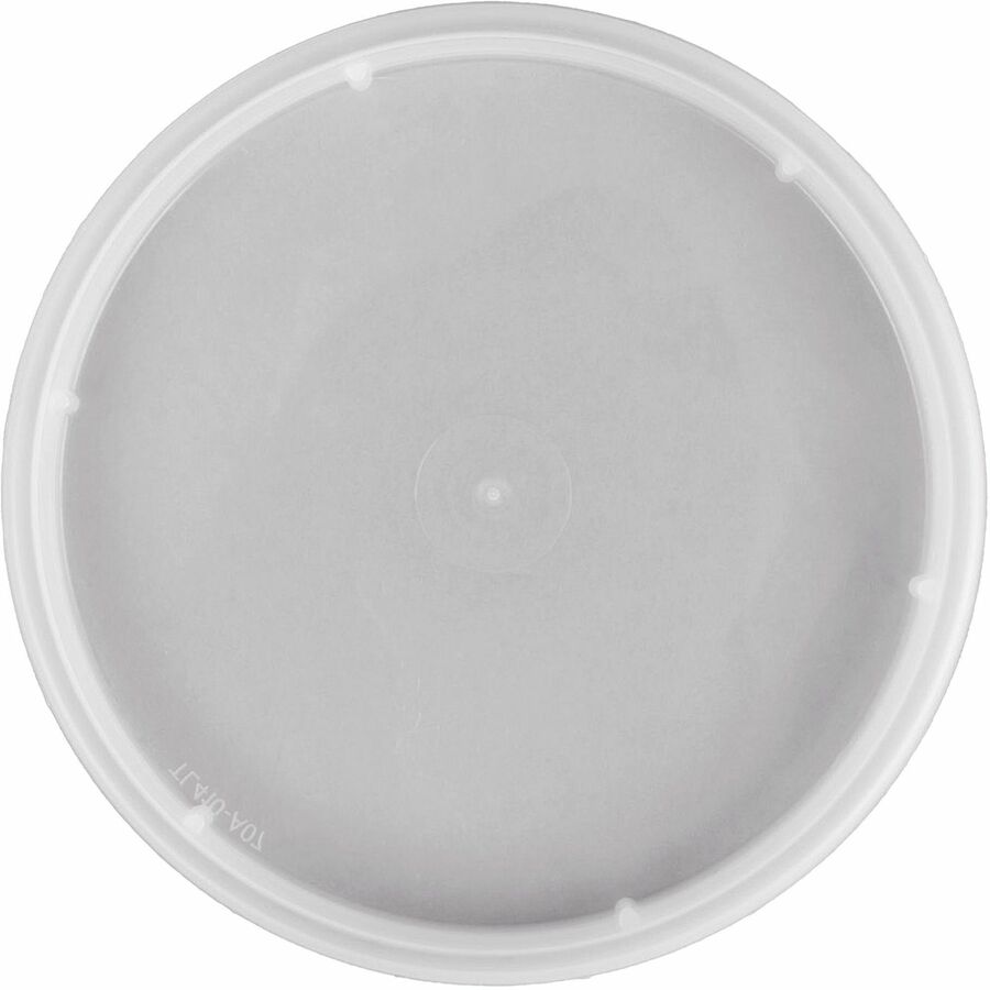 BluTable 16 oz/32 oz Round Deli Tub Container Lids - Polypropylene - 500 / Carton - Clear