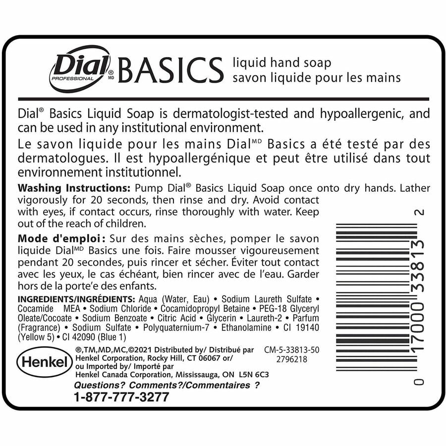 Basics Liquid Hand Soap, Fresh Floral, 16 oz Pump, 12/Carton