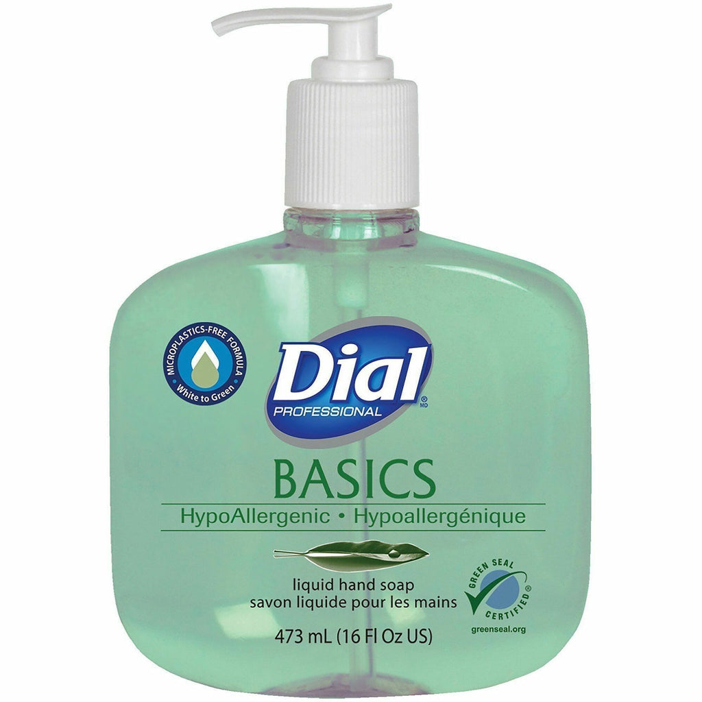 Basics Liquid Hand Soap, Fresh Floral, 16 oz Pump, 12/Carton