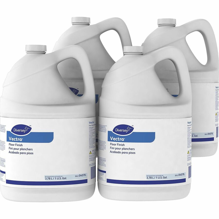 diversey-vectra-floor-finish-ready-to-use-128-fl-oz-4-quart-ammonia-scent-4-pack-durable-dirt-resistant-black-mark-resistant-scratch-resistant-scuff-resistant-off-white_dvo04078 - 5