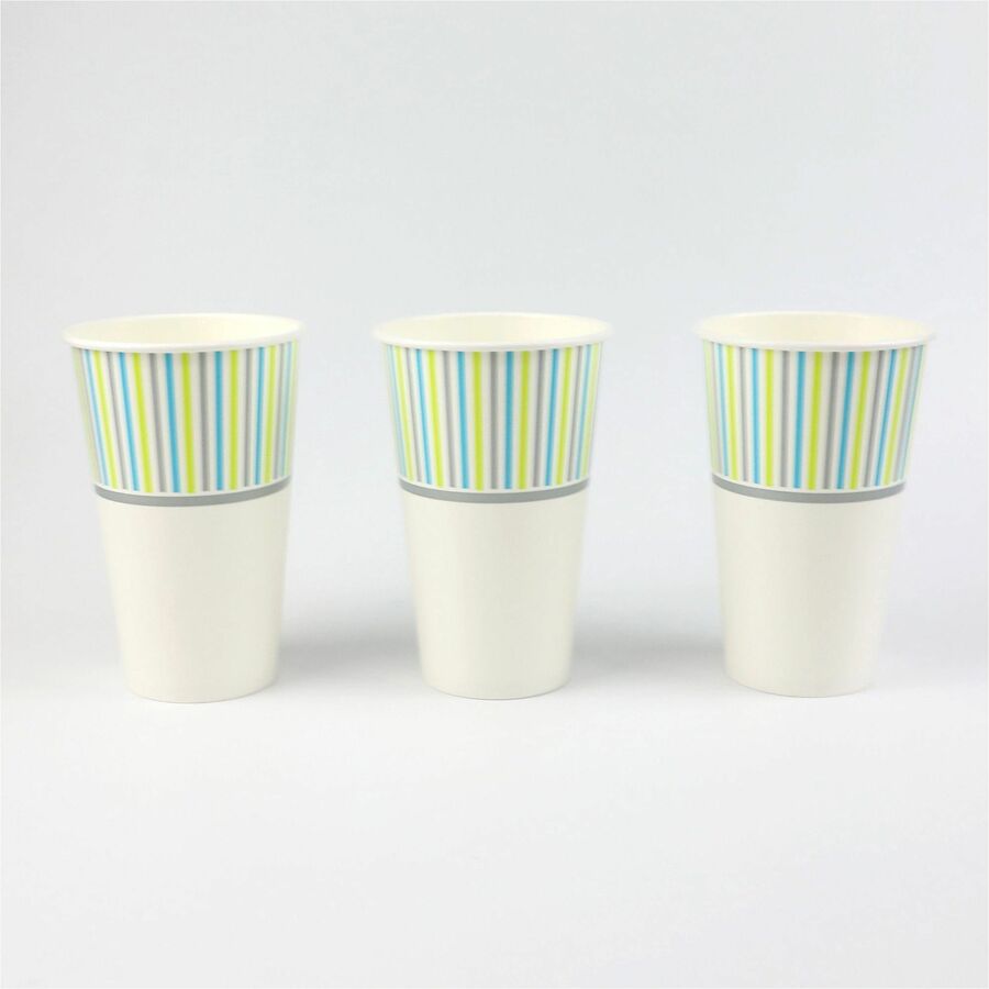 Genuine Joe 16 oz Cold Cups - 50.0 / Pack - 20 / Carton - White - Paper - Cold, Beverage