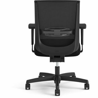 HON Convergence Swivel Tilt Task Chair - Black Fabric Seat - 5-star Base - Black - 1 Each