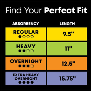 U by Kotex Ultra Thin Overnight Pads - WithWings - 1 Each - Individually Wrapped, Anti-leak, Absorbent, Odor-absorbing