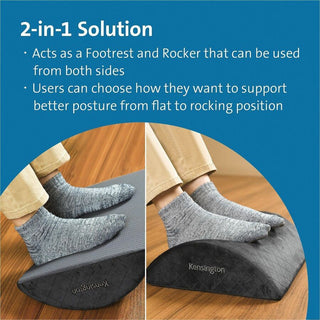 Kensington Premium Comfort Soft Footrest - Black - High Density Foam (HDF)