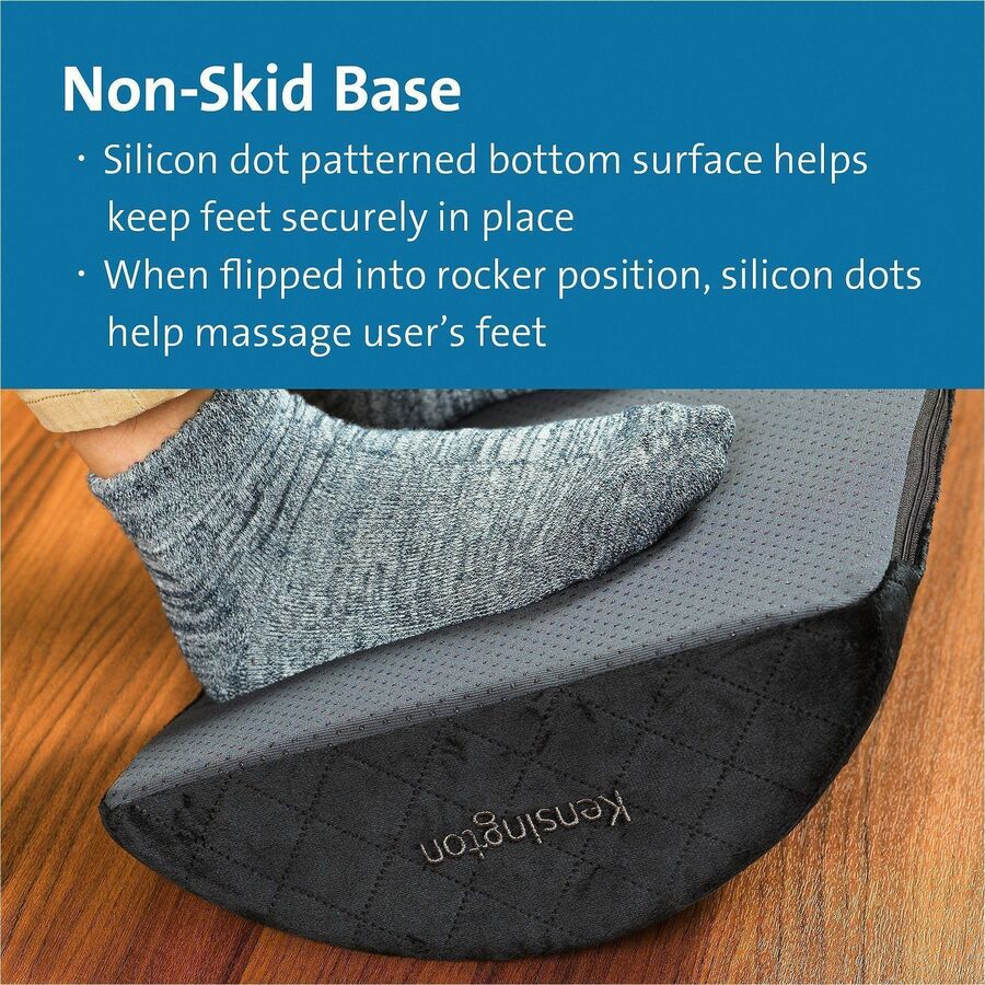 Kensington Premium Comfort Soft Footrest - Black - High Density Foam (HDF)