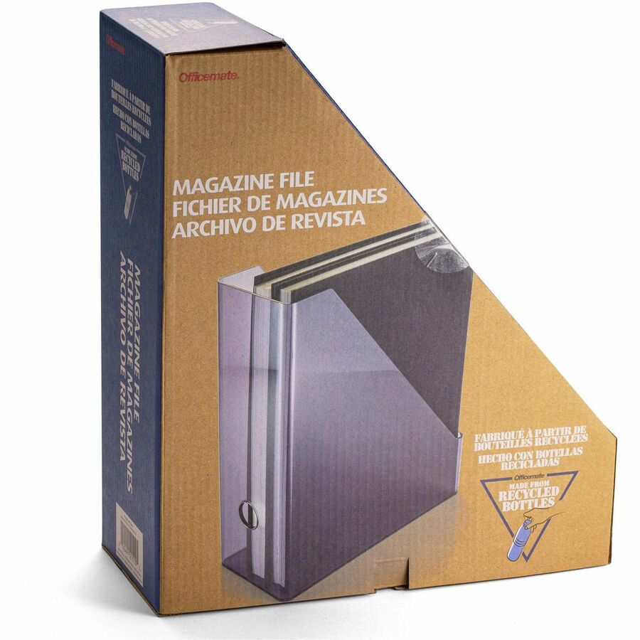 officemate-literature-magazine-holder-vertical-122-x-103-x-43-x-plastic-1-each-translucent-gray-sturdy-durable-reusable_oic21510 - 3