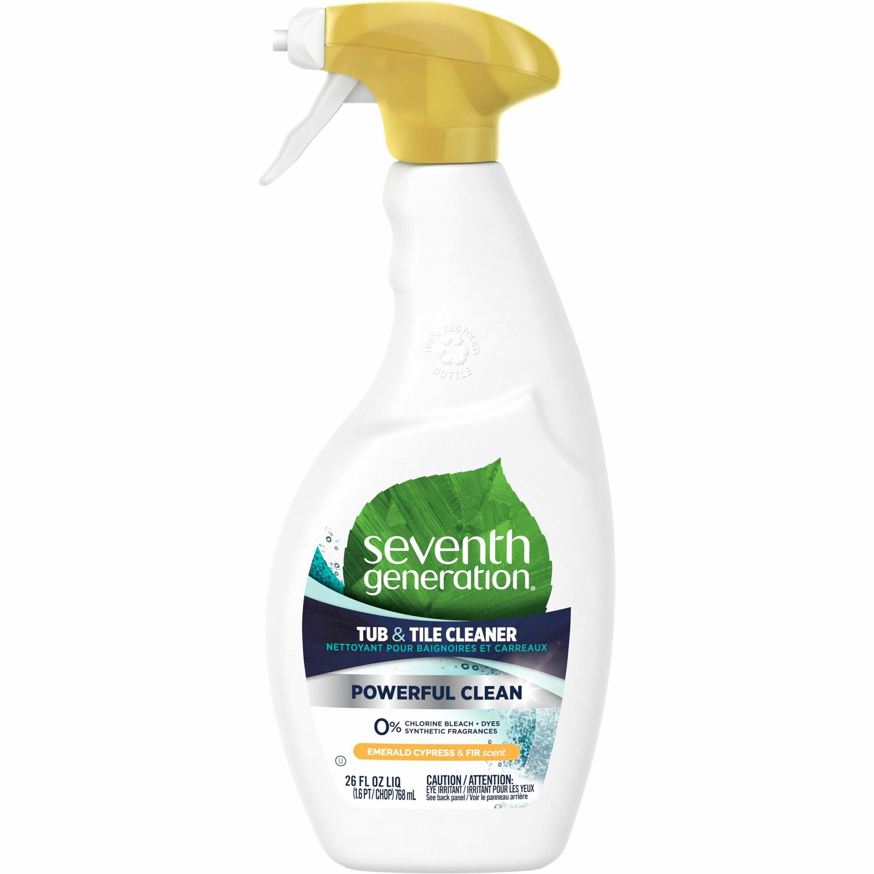 seventh-generation-natural-tub-and-tile-cleaner-concentrate-26-fl-oz-08-quart-emerald-cypress-&-fir-scent-1-each-non-toxic-fume-free-bio-based-kosher-dye-free-gluten-free-chlorine-free-bleach-free-white-multi_sev44774 - 1