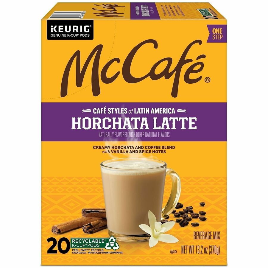 McCafe K-Cup Horchata Latte - Compatible with Keurig Brewer - Medium - 24 / Box
