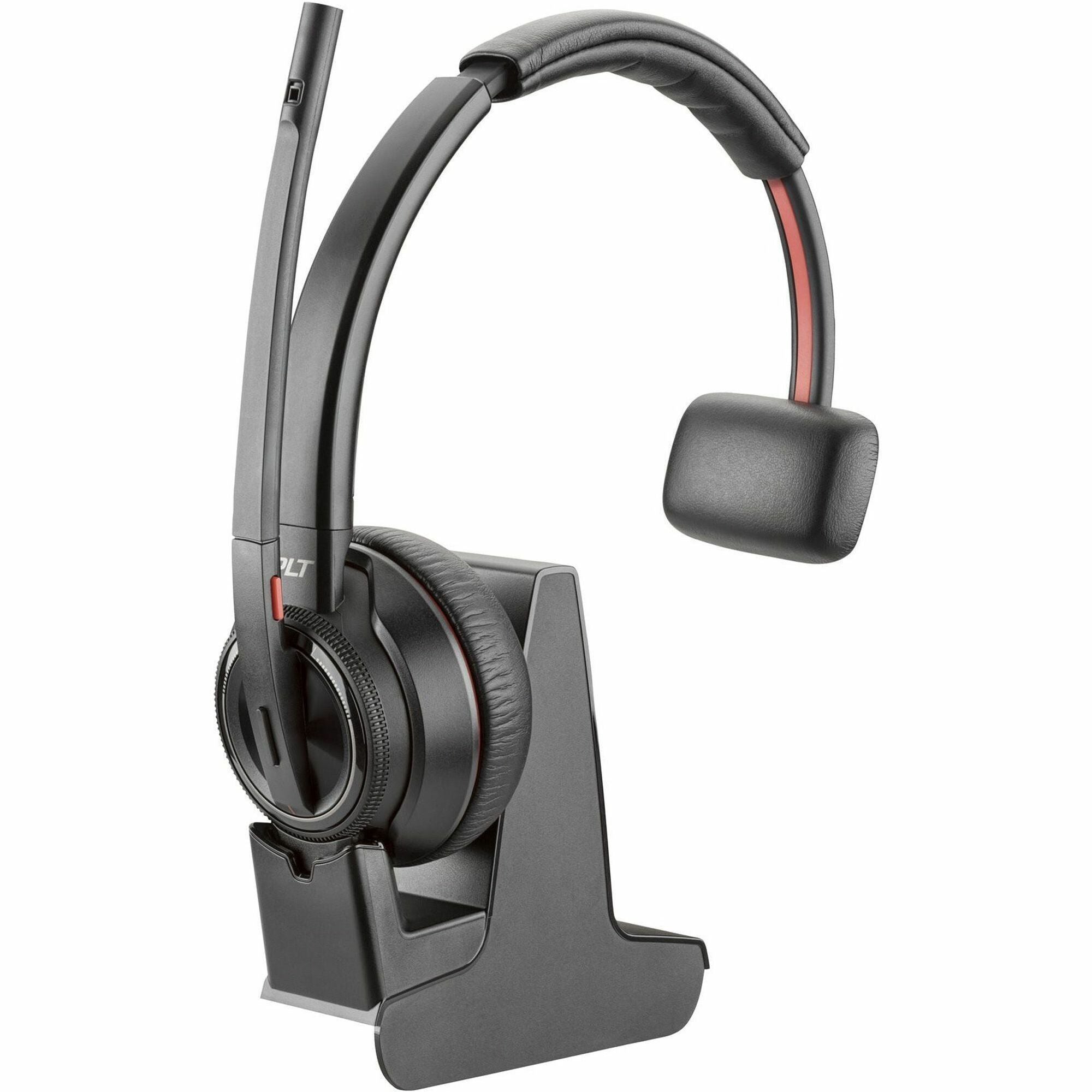 poly-savi-8210-m-single-ear-headset-mono-wireless-bluetooth-dect-590-ft-32-ohm-20-hz-20-khz-on-ear-monaural-ear-cup-noise-cancelling-microphone-black-taa-compliant_hew7s447aa - 1