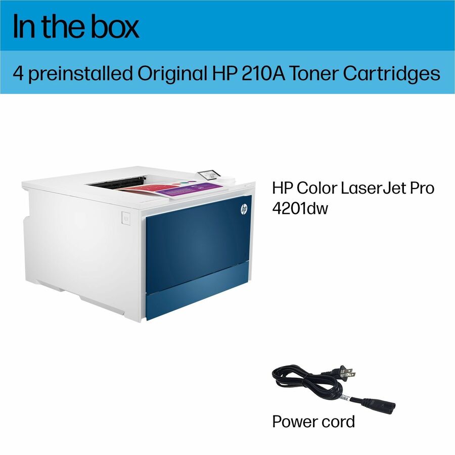 HP LaserJet Pro 4201dw Laser Printer - Color - Plain Paper Print