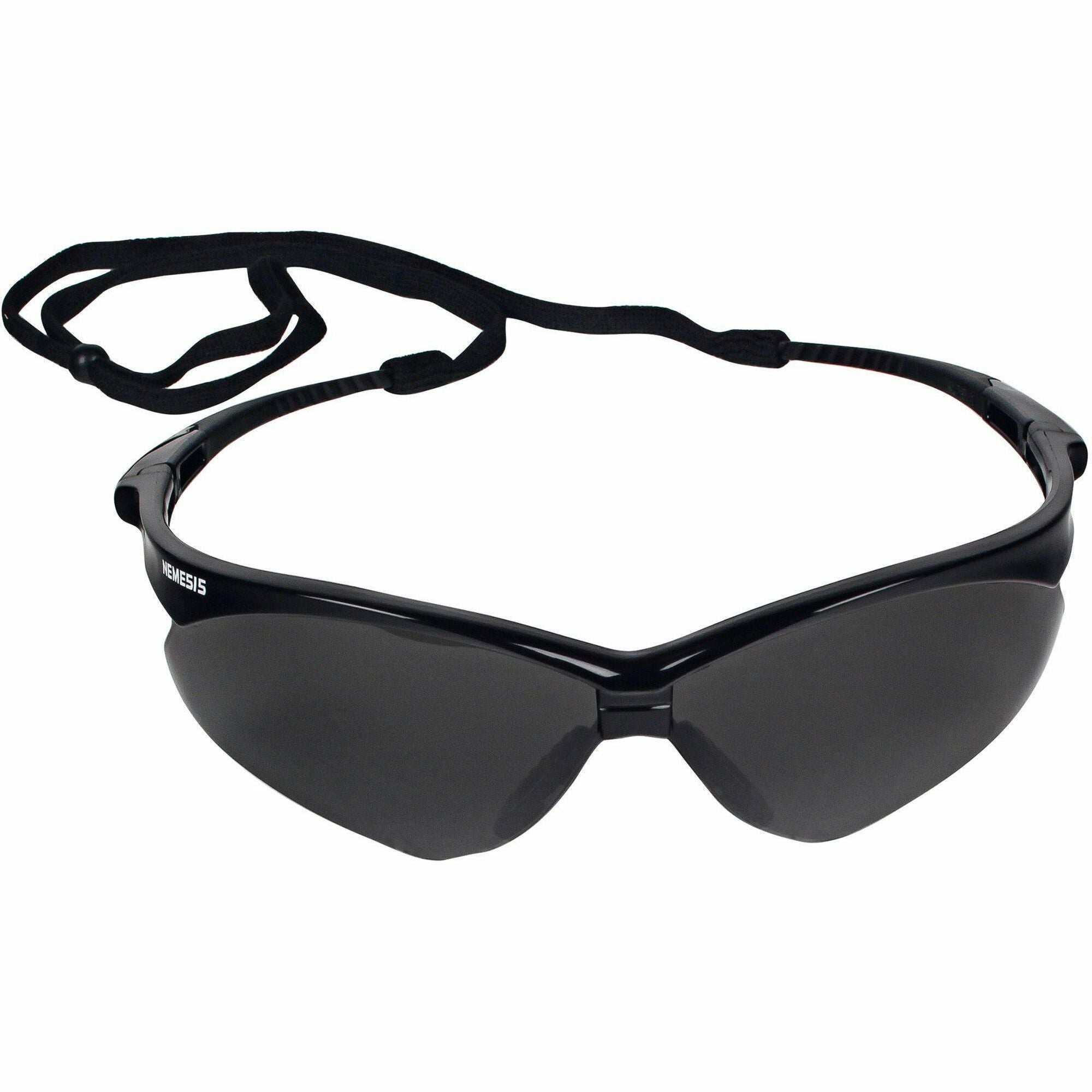 kleenguard-v30-nemesis-safety-eyewear-recommended-for-workplace-home-uva-uvb-uvc-protection-polycarbonate-durable-lightweight-wraparound-frame-anti-fog-flexible-soft-neck-cord-12-carton_kcc22475ct - 1