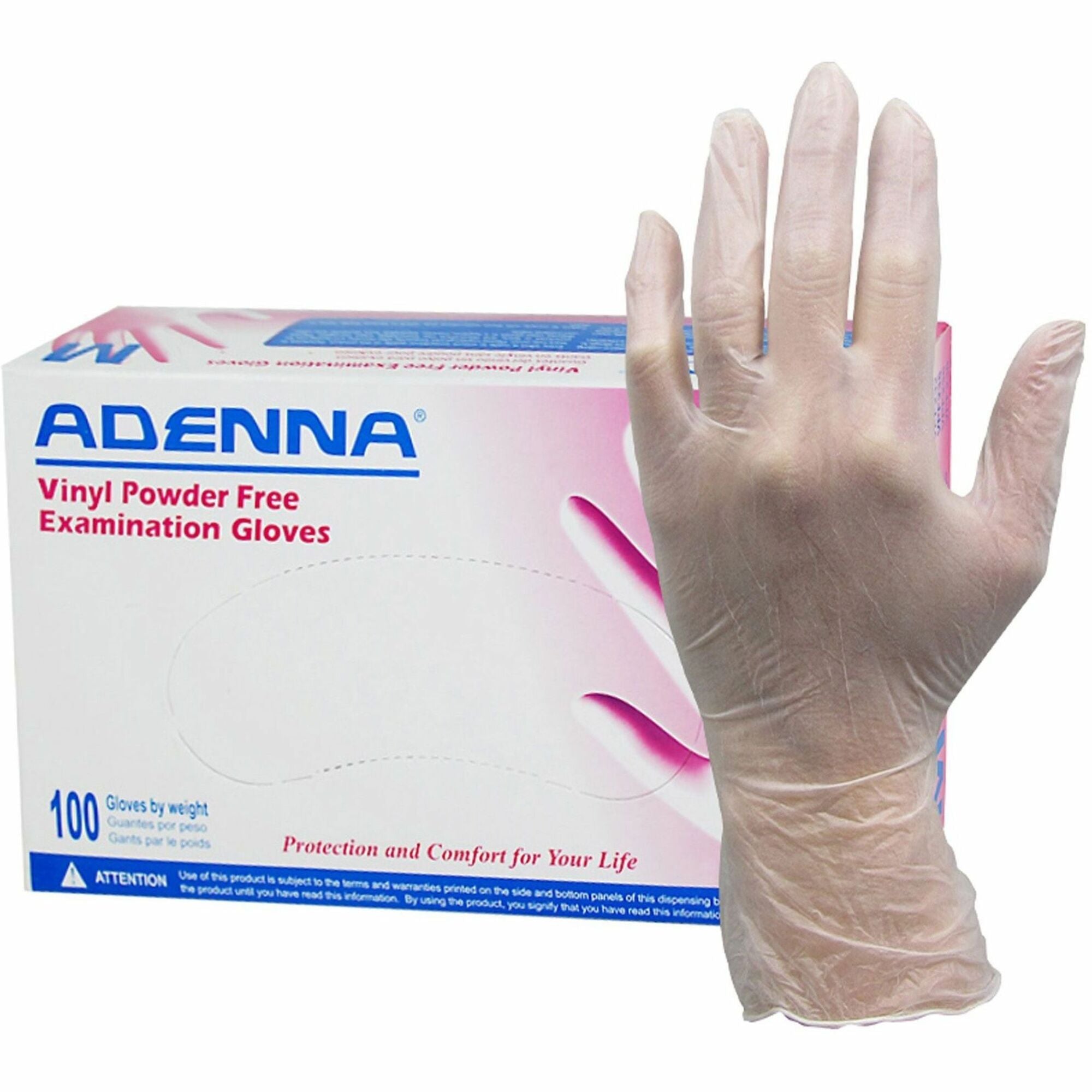 Adenna Vinyl Powder Free Exam Gloves