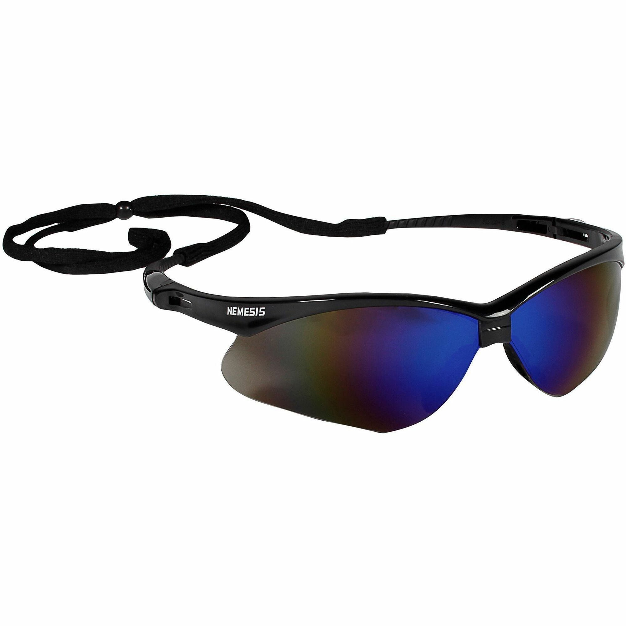 kleenguard-v30-nemesis-safety-eyewear-recommended-for-workplace-home-uva-uvb-uvc-protection-polycarbonate-durable-lightweight-wraparound-frame-anti-fog-flexible-soft-neck-cord-12-carton_kcc14481ct - 1