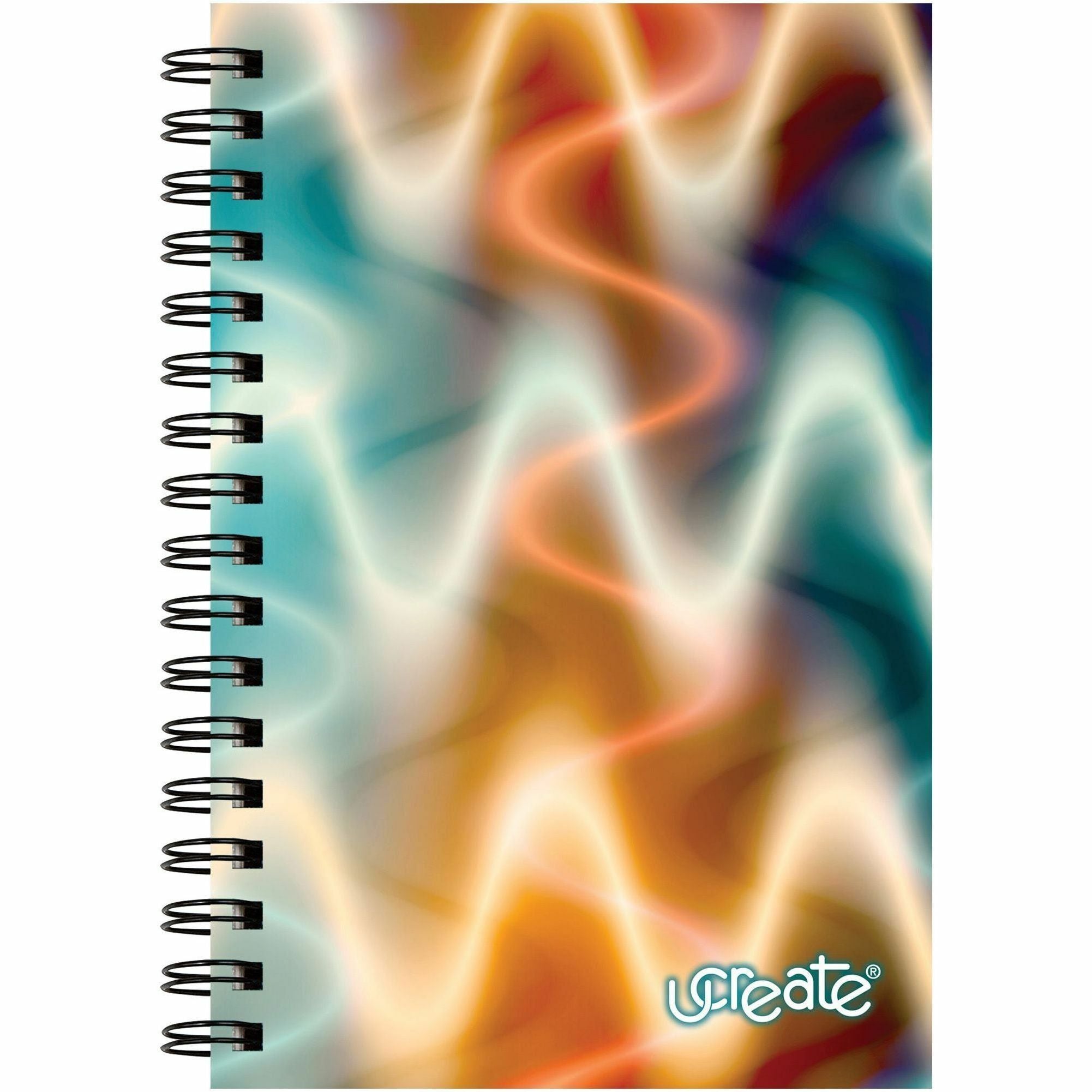pacon-fashion-sketch-book-75-pages-spiral-120-g-m2-grammage-9-x-6-neon-neon-abstract-cover-acid-free-perforated-durable_pacp38040 - 2