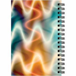 Pacon Fashion Sketch Book - 75 Pages - Spiral - 120 g/m2 Grammage - 9" x 6" - Neon Neon Abstract Cover - Acid-free, Perforated, Durable