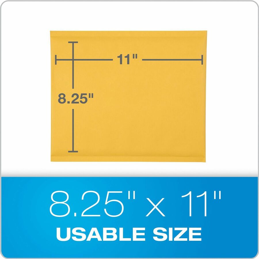 quality-park-bubble-mailers-bubble-8-1-2-width-x-11-length-strip-25-box-brown-kraft_qua85759 - 7