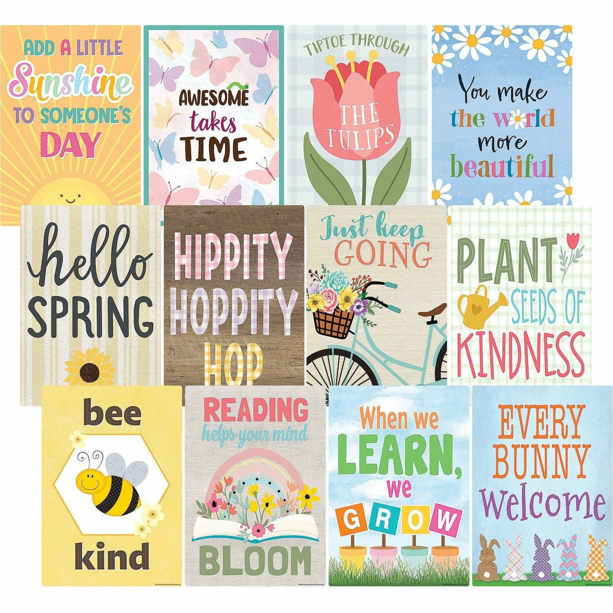 Teacher Created Resources Seasonal Classroom Posters - 11" Width x 15.8" Height - Multi - 1