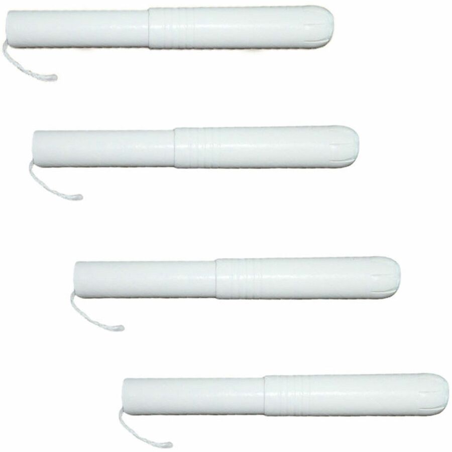 Tampon Tribe Organic Tampons - Cardboard Applicator - 500 / Carton - Hypoallergenic, Chlorine-free, Absorbent, Anti-leak - 3