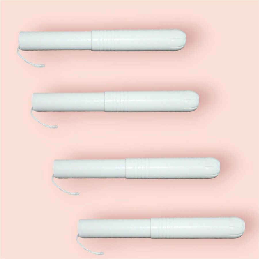 Tampon Tribe Organic Tampons - Cardboard Applicator - 500 / Carton - Hypoallergenic, Chlorine-free, Absorbent, Anti-leak