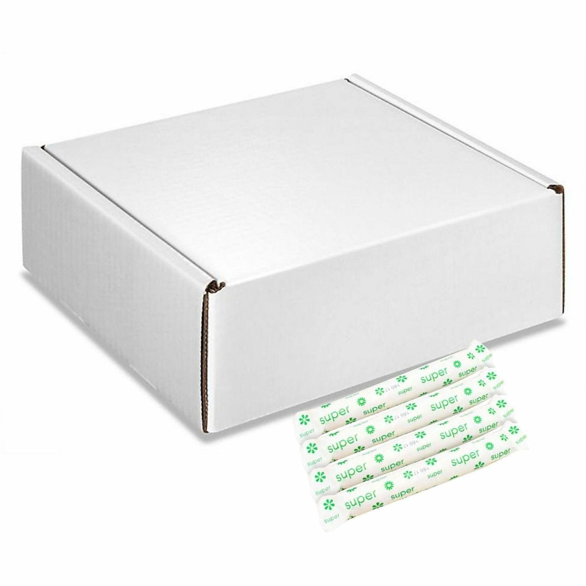 Tampon Tribe Organic Tampons - Cardboard Applicator - 500 / Carton - Hypoallergenic, Chlorine-free, Absorbent, Anti-leak
