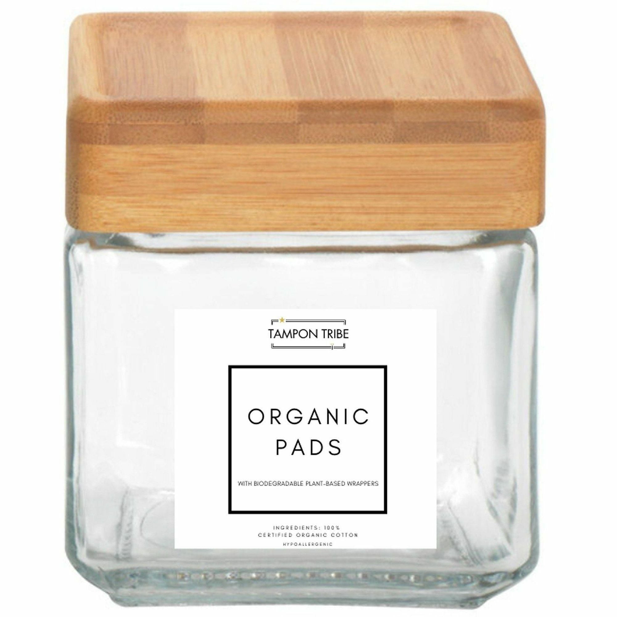 Tampon Tribe Spa Display Jars - Clear - Tempered Glass