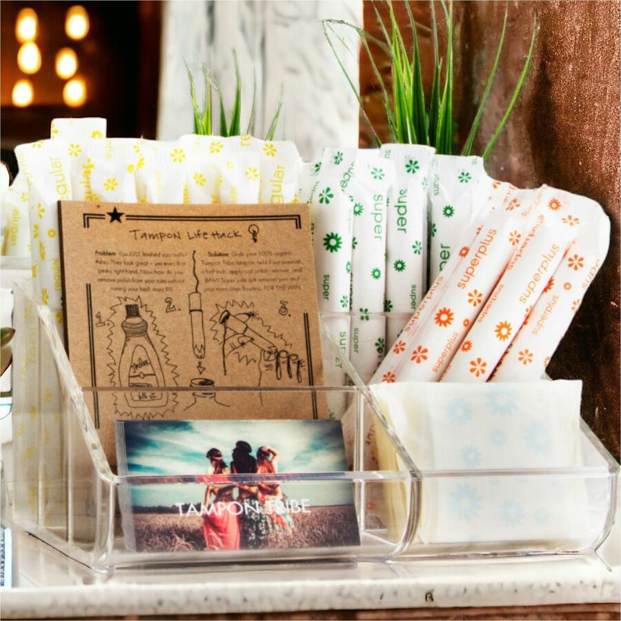 Tampon Tribe Feminine Care Display Organizers - White - 2 / Carton