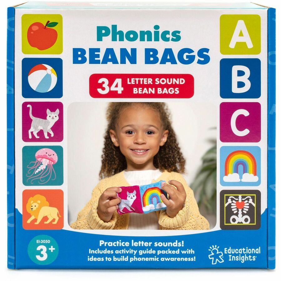 Learning Resources Phonics Bean Bag Set - Theme/Subject: Learning - Skill Learning: Letter Sound, Phonic - 3 Year & Up - Multicolor - 3