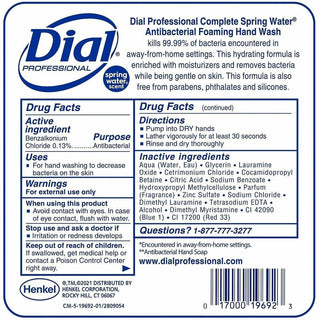 Henkel Antibacterial Foaming Hand Wash - Spring Water ScentFor - 57.5 fl oz (1700 mL) - Hand - Moisturizing - Antibacterial - Blue - 1 Each