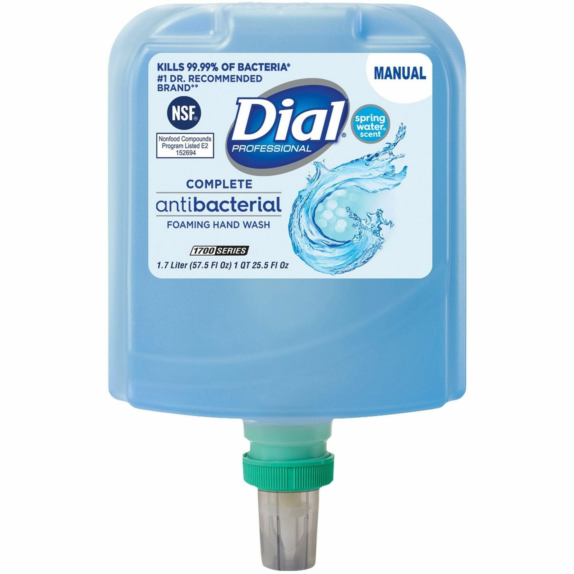 henkel-antibacterial-foaming-hand-wash-spring-water-scentfor-575-fl-oz-1700-ml-hand-moisturizing-antibacterial-blue-1-each_dia19693 - 1