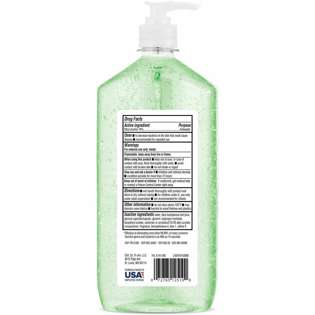 Vi Jon Vi-Jon Hand Sanitizer - 34 fl oz (1005.5 mL) - Kill Germs, Bacteria Re ...