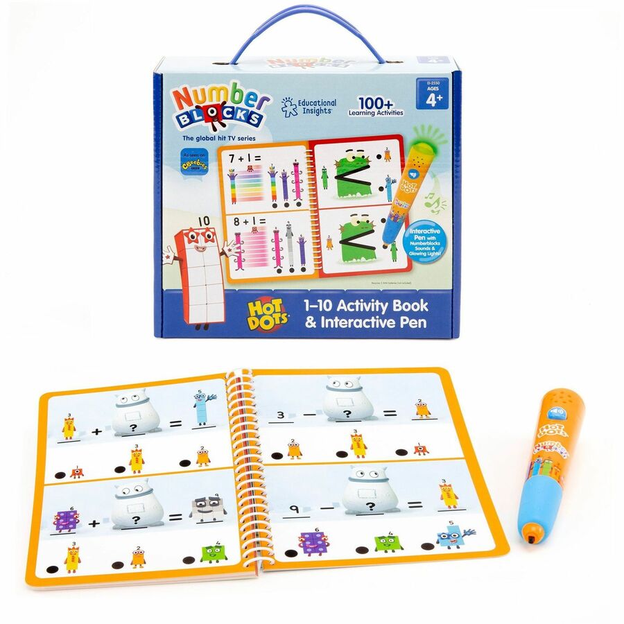 Educational Insights Numberblocks Activity Book Interactive Printed Book - 60 Pages - 4