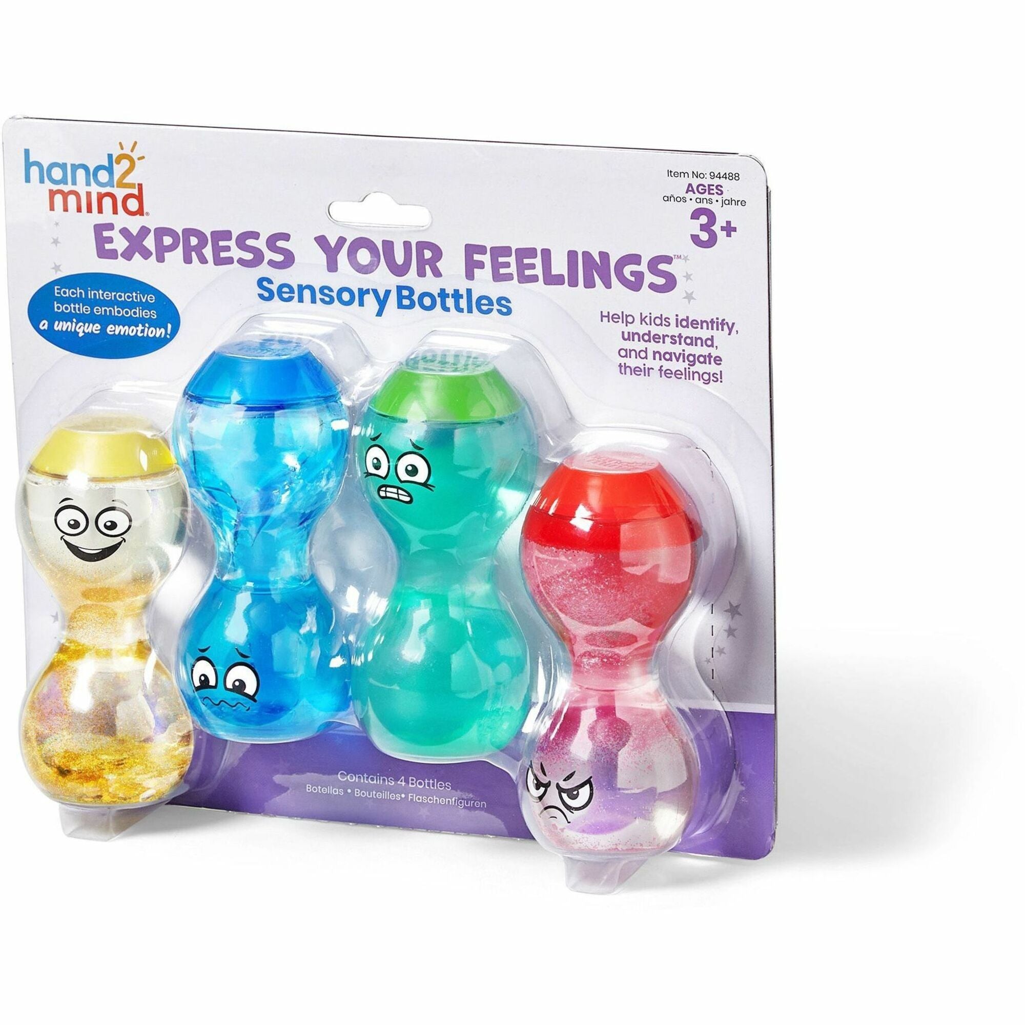 Learning Resources Express Your Feelings Sensory Bottles - Theme/Subject: Learning - Skill Learning: Feeling, Emotion, Self Awareness - 3+ - 1 Each - 1
