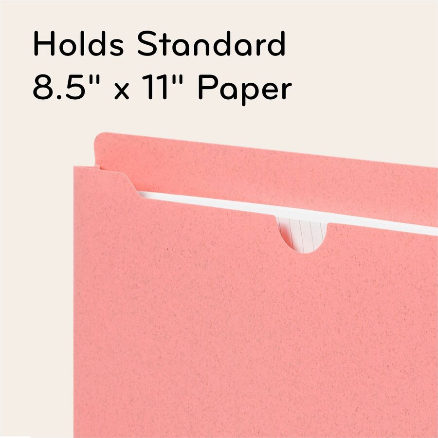 U-Eco Poly File Jackets, Straight Tab, Letter Size, Assorted, 10/Pack