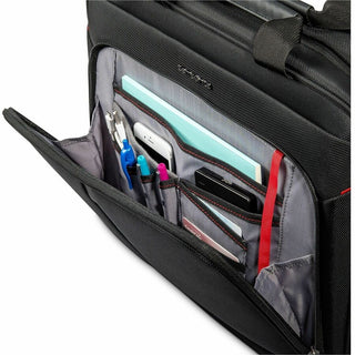 Samsonite Xenon 4.0 Carrying Case (Briefcase) for 12.9" to 15.6" Notebook, Tablet, Travel, Electronics - Black - 1680D Ballistic Polyester, Tricot Body - Trolley Strap - 5.5" Height x 12.5" Width x 17" Depth - 1 Each