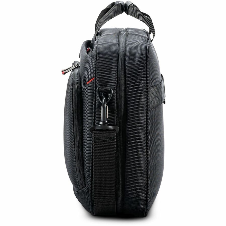 Samsonite Xenon 4.0 Carrying Case (Briefcase) for 12.9" to 15.6" Notebook, Tablet, Travel, Electronics - Black - 1680D Ballistic Polyester, Tricot Body - Trolley Strap - 5.5" Height x 12.5" Width x 17" Depth - 1 Each