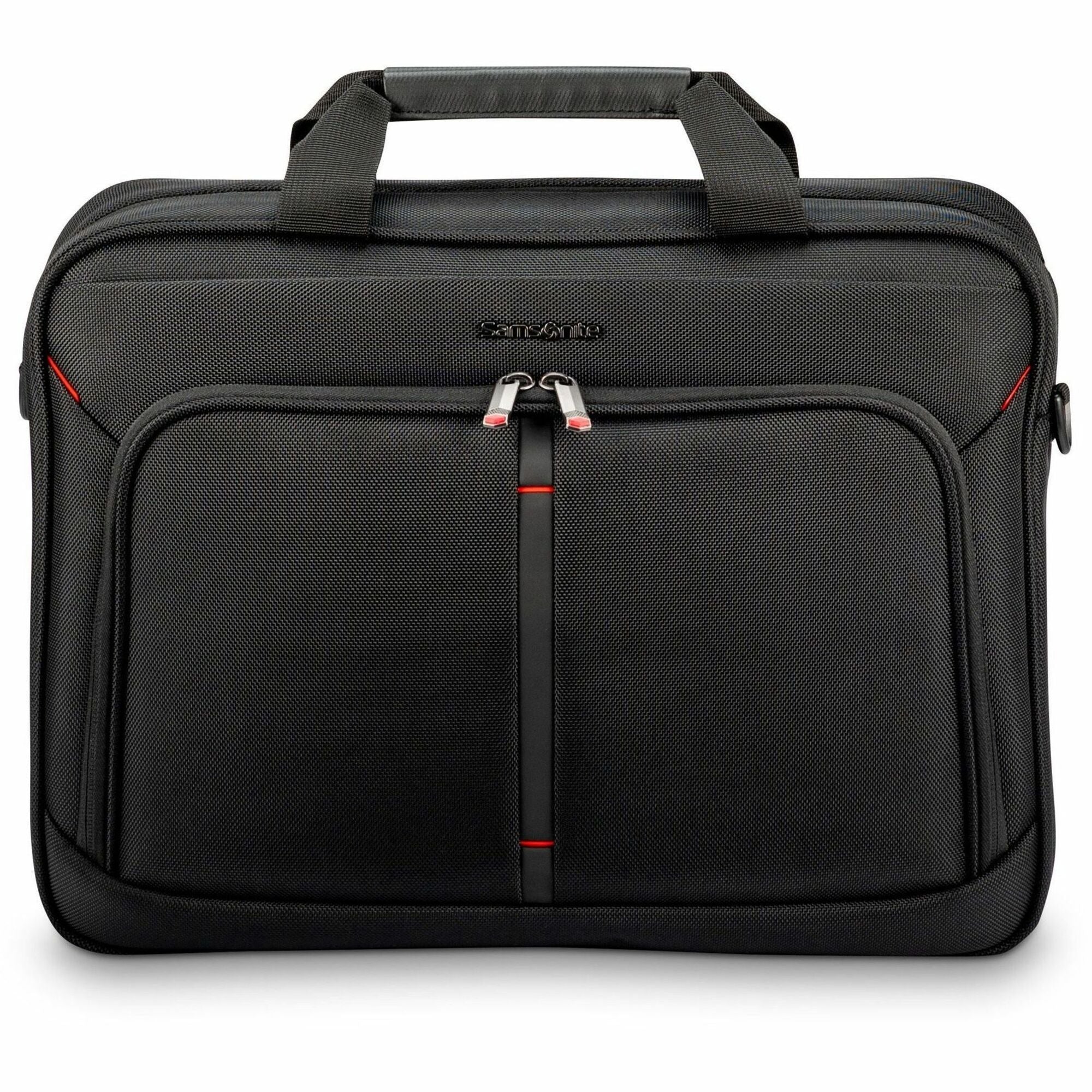 samsonite-xenon-40-carrying-case-briefcase-for-129-to-156-notebook-tablet-travel-electronics-black-1680d-ballistic-polyester-tricot-body-trolley-strap-55-height-x-125-width-x-17-depth-1-each_sml1473271041 - 1
