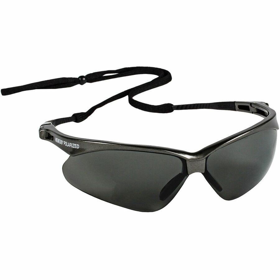 Kleenguard V30 Nemesis Safety Eyewear - Recommended for: Workplace, Home - UVA, UVB, UVC Protection - Polycarbonate - Durable, Lightweight, Wraparound Frame, Neck Cord - 12 / Box